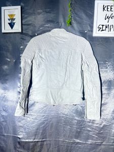 Closed classic  white leather  Jacket