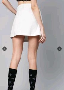 Sassafras White Mini Skirt