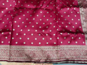 Elegant Maroon Banarasi Silk Saree