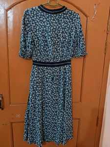 beautiful Floral Print Midi Dress