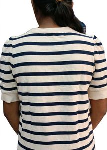 Striped T-Shirt with Embellishment