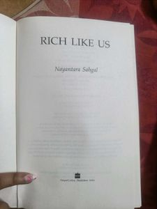 Rich Like Us by Nayantara Sahgal