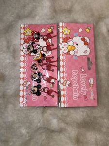 Cute Minnie Mouse Keychain Set