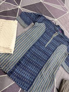 Blue Pakistani Kurta with farshi salwar 💙