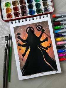 Handmade Silhouette Painting