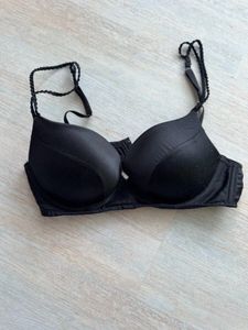 Black Leatherette Tee Bra
