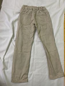Boy's Beige Casual Trousers