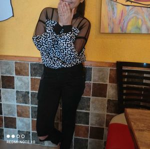 Chic Black &amp; White Printed Tunic