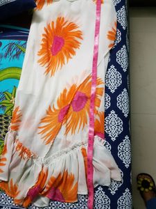 Provogue Brand Floral Layered Skirt