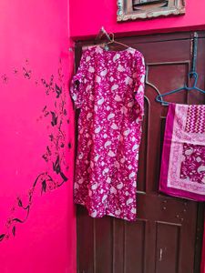 Beautiful Pink Kurta Set with Dupatta