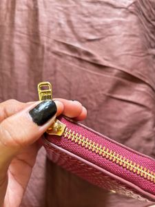Chic Woven Red Wallet