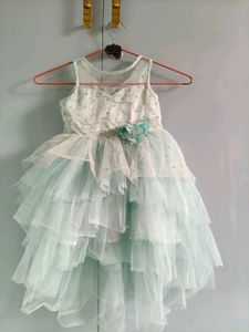 Stunning Blue Tiered Tulle Party Dress