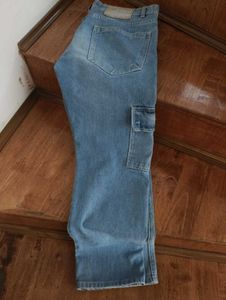 Men's Baggy Denim Cargo Jeans perfect for 12 to 15