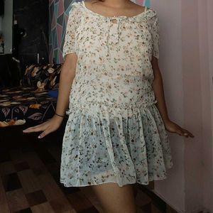 Floral Print Mini Dress