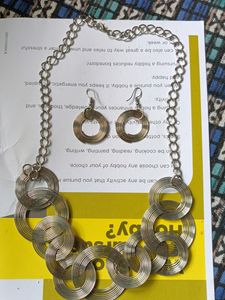This Is A Combo Of Neckpiece And Earrings