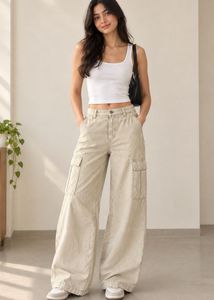 H&M Cream Cargo Pants