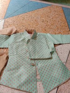 baby boy Mint Green Kurta Set
