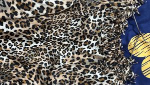 Stylish Leopard Print Fringed Top