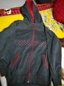 Stylish Grey Zip-Up Hoodie