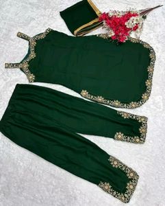 Beautiful Designer Embroidered Kurta Dupatta Set
