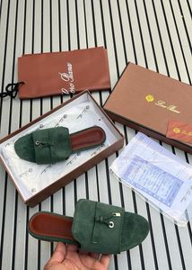Lora Piana Suede Slides