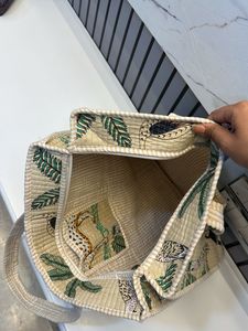 Brand 🆕 Exotic Jungle Block Print Tote Bag