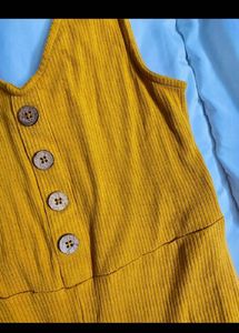 Ribbed Mustard Yellow Jumpsuit