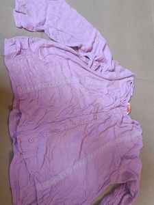 Lavender Lace Trimmed Kurta