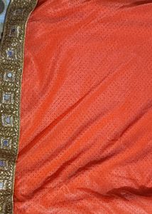 Orange Colour Ki Bahut Hi Pyari Sarees