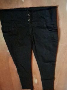 High Waisted Black Jeans