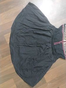 Black Embroidered Dress