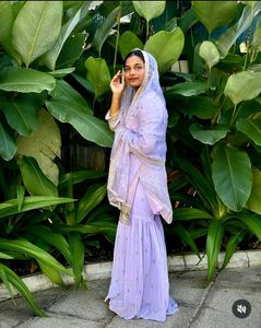 lavender sharara suit Xl size