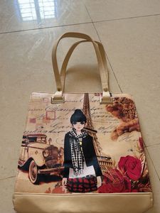 Chic Paris Themed Tote Bag