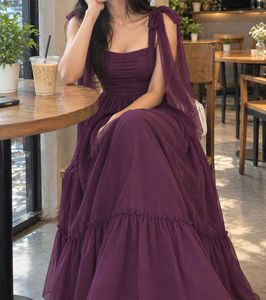 Elegant Purple Maxi Dress