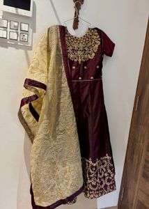 Y2K Desi Anarkali Kurti Set