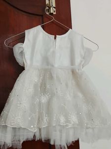 Elegant White Party Dress for Girls