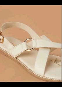 Criss Cross White Sandals CODE New IN Box