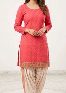 Branded pure cotton patiya kurta set