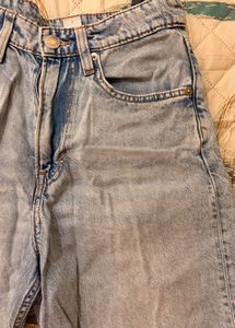 Light Wash Denim Cutoff Shorts