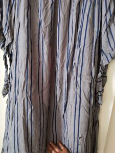 Striped Dress type top with Rose Detail
