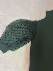 Price Drop ‼️Chic Green Turtle Neck Top