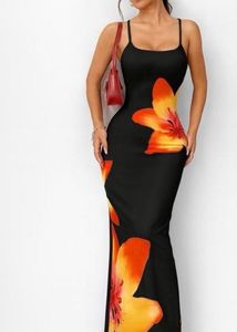 Stunning Black Floral Maxi Dress