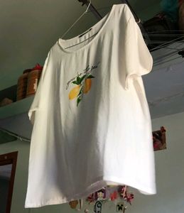 White Lemon Graphic Tee