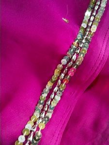 Magenta Embellished Ethnic Saree