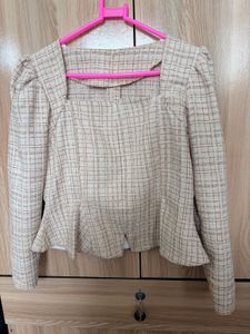 tweed formal top