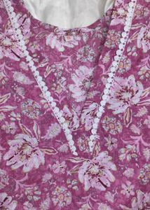 Sale! Mauve Color Jaipuri Printed Short Kurti