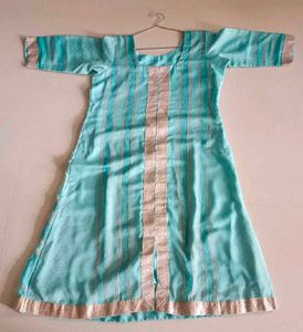 Beautiful Teal Striped Kurta