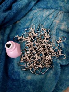 50 lobster Clasps & Heart Punch