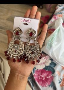 Stunning Oxidized Silver Dangle Earrings