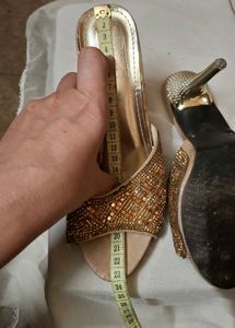 Sparkling Embellished Heeled Sandals
